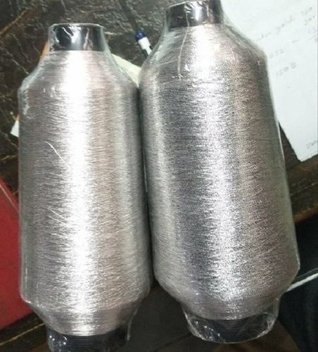 Light In Weight Silver Color Soft And Silky High Tenacity Bright Luster A Grade Dyed Imitation Embroidery Zari Thread