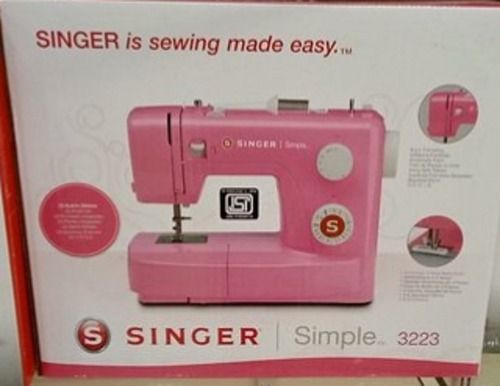 Pink Singer 3223 Motor Operated Sewing Machine Voltage 220V Sewing Speed 70 Spm