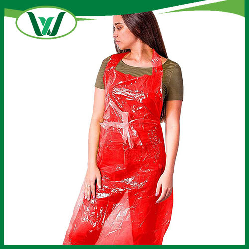 Unisex Disposable Pe Aprons Used In Multiple Industries