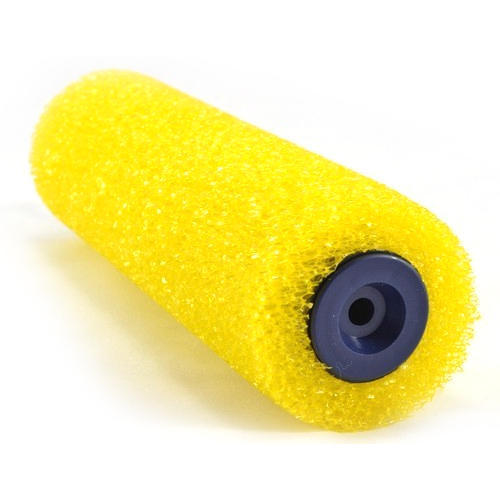 9 Inch Yellow Paint Roller For Wall Painting With Polyester Sponge Material