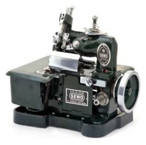 Black High Speed Three Thread Overlock Machine For Tailoring And Readymade Garments