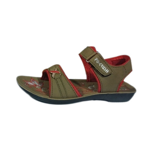 Various Sizes Are Available Printed Design Ladies Pu Sandal With Pvc Sole For Daily Wear