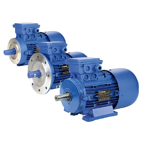 AC Motor - Mild Steel, Three Phase, 220 Volt, 50 Hertz | Fire Proof, Heat Resistant, Color Coated Blue