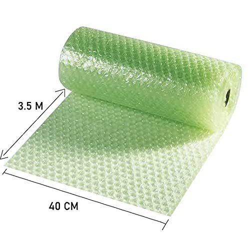 40 Cm X 3.5 Mtr Green Air Bubble Packing Rolls (Pack Of 4) Hardness: Soft