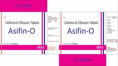असिफी ओ सेफ़िक्साइम ट्राइहाइड्रेट और ओफ़्लॉक्सासिन टैबलेट 400 मिलीग्राम