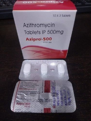 Azipro Azithromycin Tablets Ip 500 Mg Grade: Medicine Grade