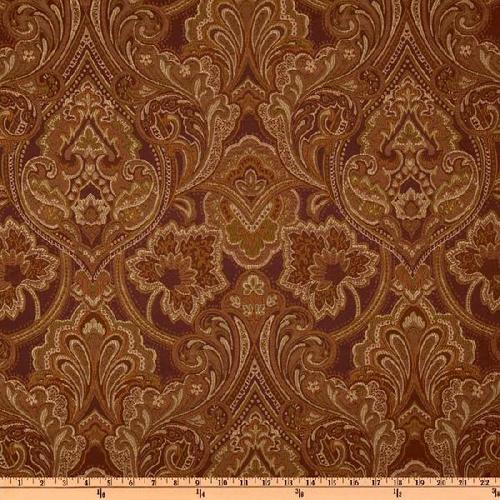 Brown Skin Friendly Impeccable Finish Shrink Resistance And Wrinkle Resistance Bright Shine Soft And Smooth Embroidery Polyester Jacquard Fabric, 44-60 Inch Width