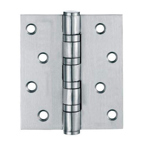 Silver Easy To Install Eight Holes Type Rectangular Shape Stainless Steel Door Bearing Hinges