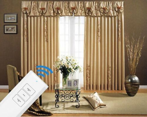 Horizontal Automatic Remote Curtain Control System - Aluminum Metal, 220V Voltage, Wireless Operation | Quiet Running, Simple Installation, Energy Efficient