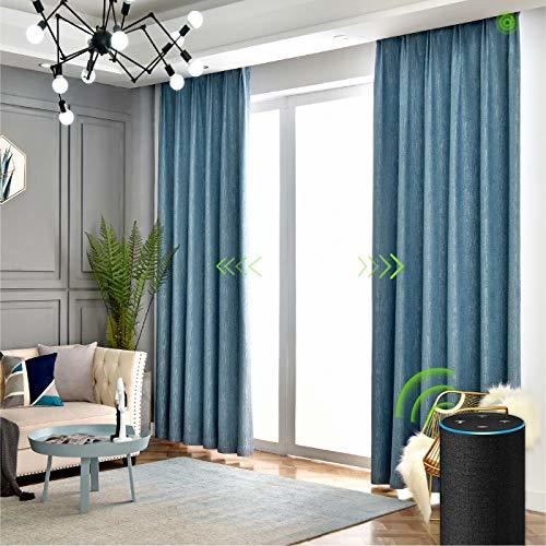 Horizontal Automatic Electric Remote Curtain Controller - Aluminum Finish | Quiet Operation, Wireless Connectivity, Simple Installation, 1 Year Warranty