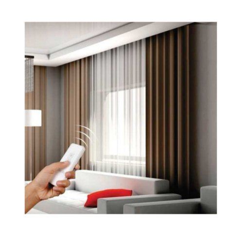 Polishing Horizontal Automatic Remote Curtain Control System For Home Offices Hotels