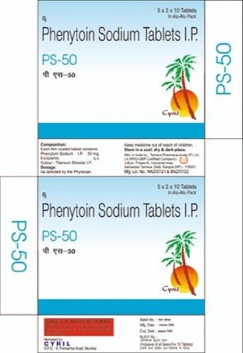 PS 50 Phenytoin Sodium 50MG Tablets