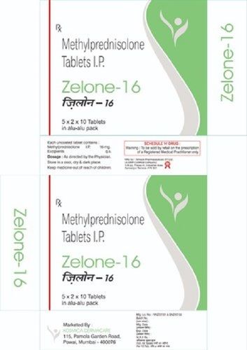 Zelone 16 Methylprednisolone Tablets Generic Drugs