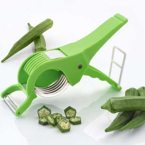 2 in1 Vegetable and Fruit Slicer Chopper with Stainless Steel Blade
