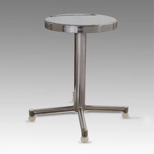 Eco-Friendly 2 To 2.5 Feet Hospital And Clinic Use Stainless Steel Round 4 Leg Stool