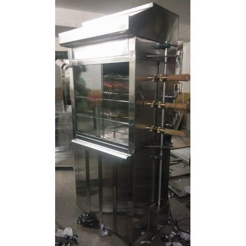 220 V Single Phase Stainless Steel Chicken Grill Machine Used In Restaurant And Hote