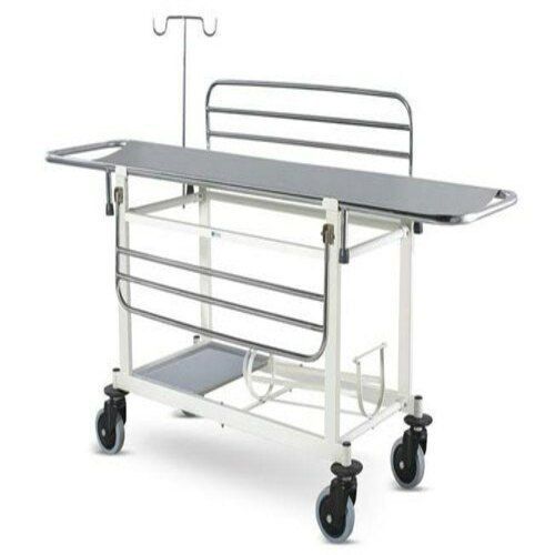 Eco-Friendly 4 Wheel Portable 6 By 2 Feet Hospital Patient Stainless Steel Stretcher Trolley