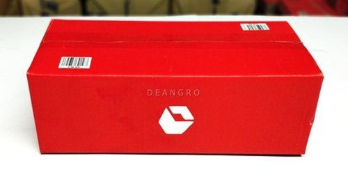 7x5x4 Inches Single Wall 3 Ply CN02 Red 150 GSM Printed Duplex Paper Corrugated Box