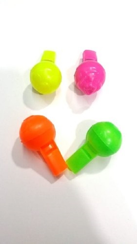 Anti Crack Washable Plain Design 5 Gm Whistle Toy For Upto 6 Years Age Kids