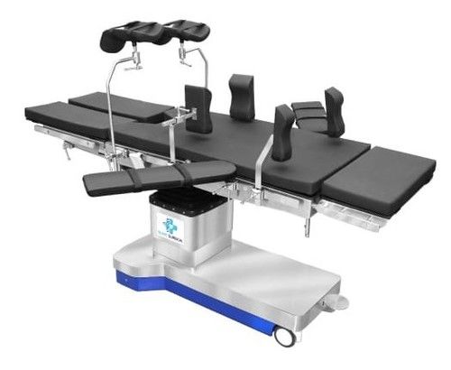 Black Color Operation Table With All Standard Attachments For Hospitals Commercial Furniture