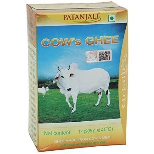  पतंजलि शुद्ध गाढ़ा पीला अरोमा दानेदार देसी गाय घी 1 लीटर बॉक्स पैक