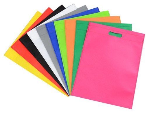 Plain Multicolor Non Woven Shopping Carry Bags With Handle