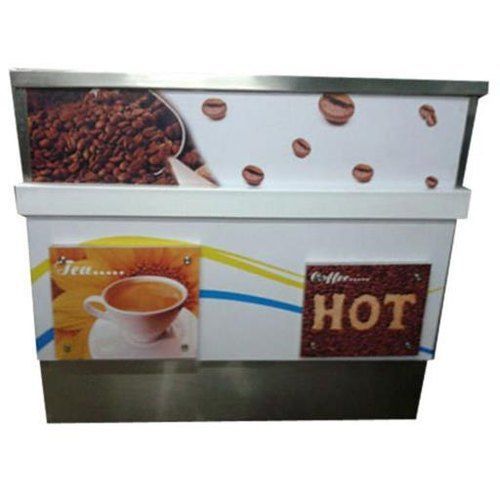 Stainless Steel Fine Polish Square Tea And Coffee Counter For Commercial