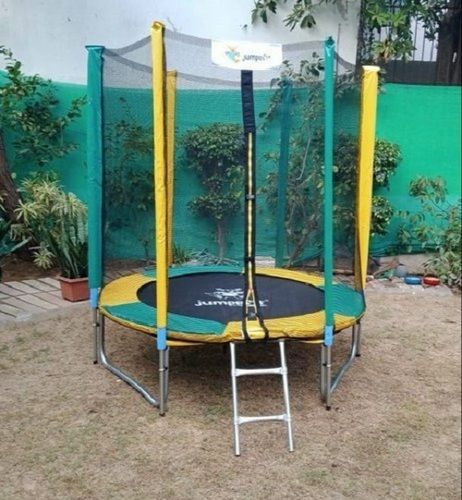U-Shape Legs - 3 8ft Classic Trampoline With Safety Net And Ladder