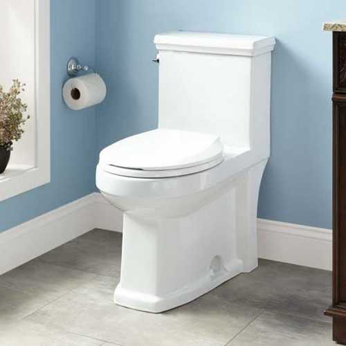 Rust Resistant White Closed Front White Ceramic Closet Toilet