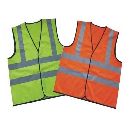 Construction Road Safety Green Orange Medium Large Size Reflective Sleeveless Vest Jacket