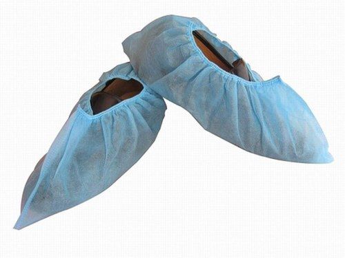 Free Size Elasticated Disposable Blue Non Woven Non Slip Shoe Cover