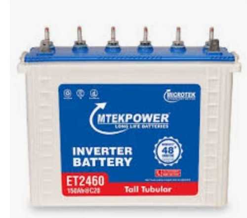 Mtek Power Microtek Et2460 Tall Tubular 150Ah Inverter Battery Battery Capacity: <150Ah Ampere-Hour  (Ah)