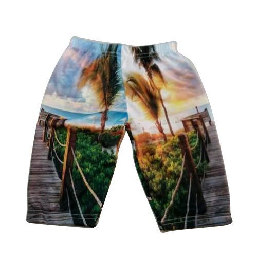 Multi Color Casual Wear Knee Length Regular Fit Skin Friendly Shrink Resistance Relaxed And Breathable Boys Stretchable Printed Polyester Shorts Age Group: 6-17 Years