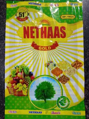 Naturel Plastic Printed Zip Locks Cover For Packaging, Grocery Bags