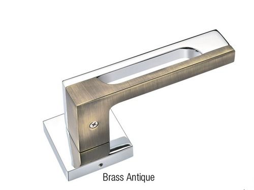 Skin Friendliness Easy To Install Mortise On Rose Brass Antique Door Handle Application: Home