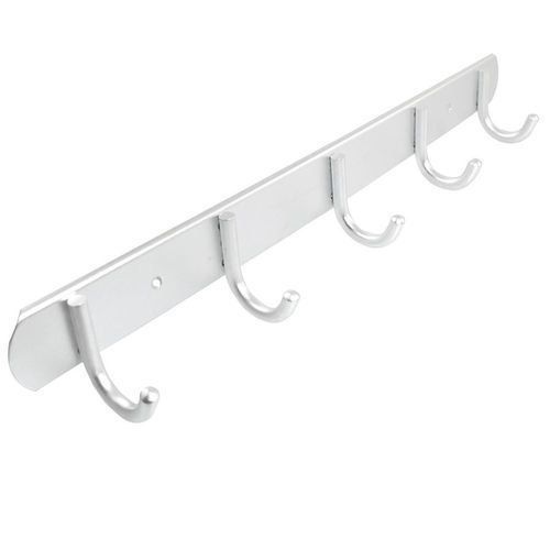 Sturdy Design Wall Mounted Five Hook Polished Stainless Steel Wall Hanger