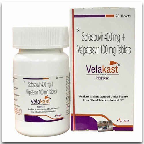 Velakast Sofosbuvir 400Mg And Velpatasvir 100Mg Tablet Generic Drugs