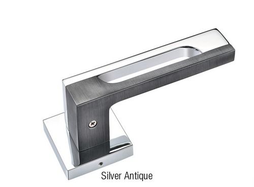 Waterproof Crack Resistance Mortise On Rose Silver Antique Door Handle