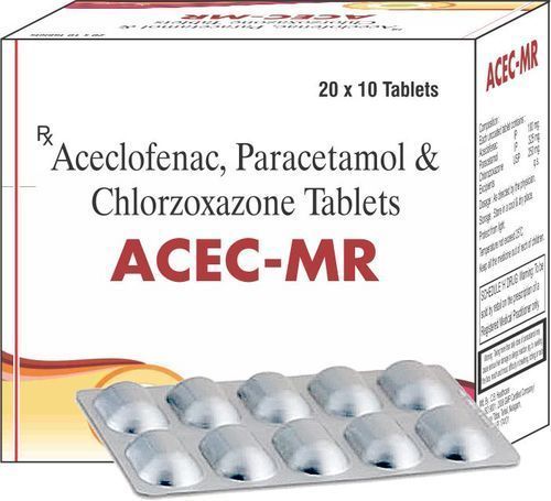 Aceclofenac Paracetamol And Chlorzoxazone Tablets