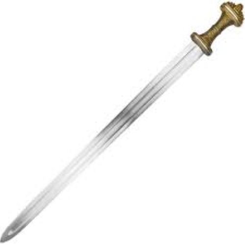 Antique Replica Sword - Handmade Edgeless Design in SS304 Stainless Steel | Silver Plated, Corrosion & Chemical Resistant Art Collectible