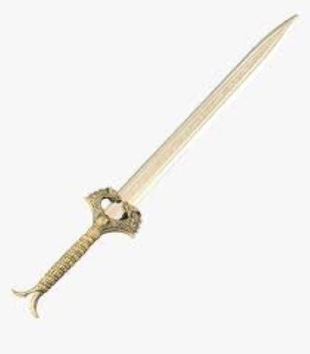 Antique Replica Sword - SS304 Steel, Hand-Made, Edgeless Blade, Silver Plating | Corrosion & Chemical Resistant, Art & Collectible Décor from India