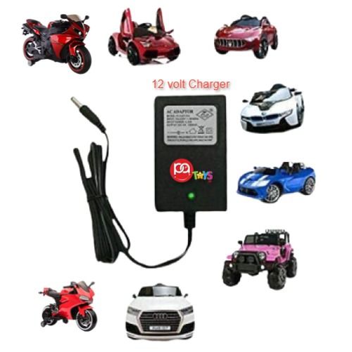 Plastic Patoys 12V Charger For Kids Ride On Car, Bike And Jeep Toys