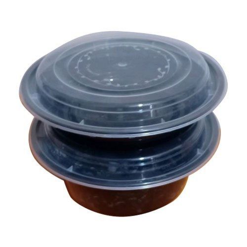 Plastic Round Disposable Food Packaging Box Bowl With Transparent Lid For Hotel Restaurant Application: Parties