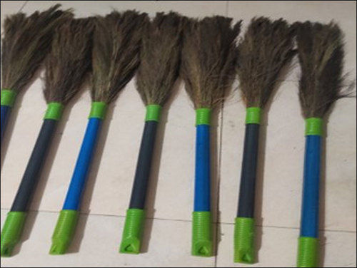 Green 46 Inch Long Lasting Grass Broom For Cleaning