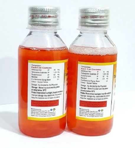 Liquid Ambroxol 15Mg Terbutaline 1.25Mg Guaphenesin 50Mg Syrup