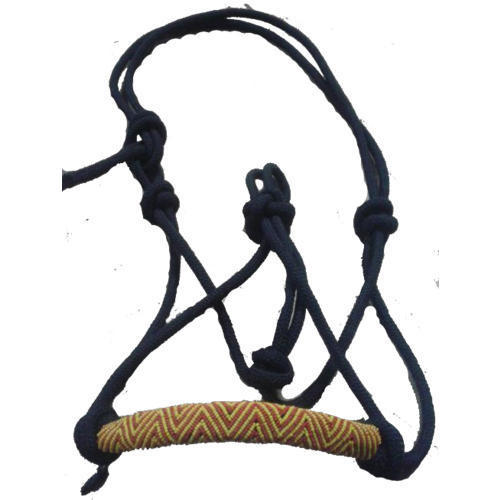 Black Nylon Rope Halter With Australian Saddle And Diameter 6-14mm
