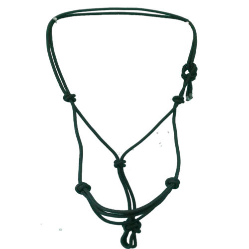 Dark Green Nylon Rope Halter With Australian Saddle And Diameter 6-14mm