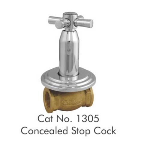 Long Working Life Hassle Free Operations Chrome Plating Brass Concealed Stop Cock Application: Home