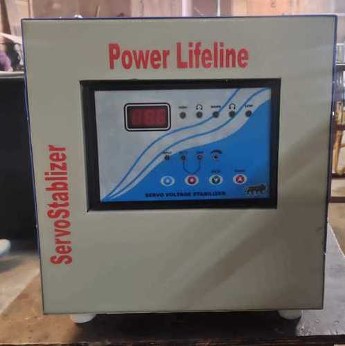 Power Line 10 Kva Single Phase Servo Voltage Stabilizer, 160 - 280 Input Voltage Ambient Temperature: 15 To 45 Celsius (Oc)