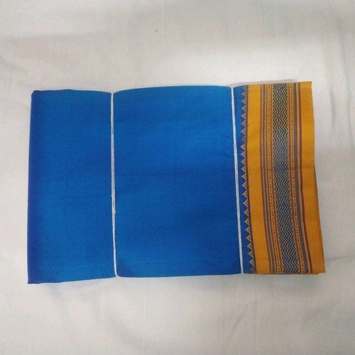 Sapphire Blue Beautiful And Gorgeous Extremely Comfortable Casul Wear Skin Friendly Ladies Thread Work Plain Saree